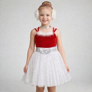 Girl's Custom Peppermint Snow Princess Ballet or Lyrical Dance Costume size 4-6